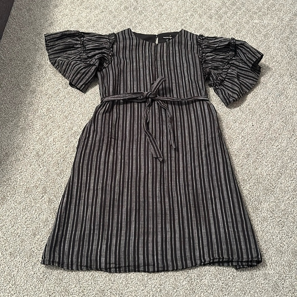 Who What Wear black and white striped dress
